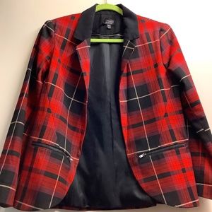 Top shop plaid blazer